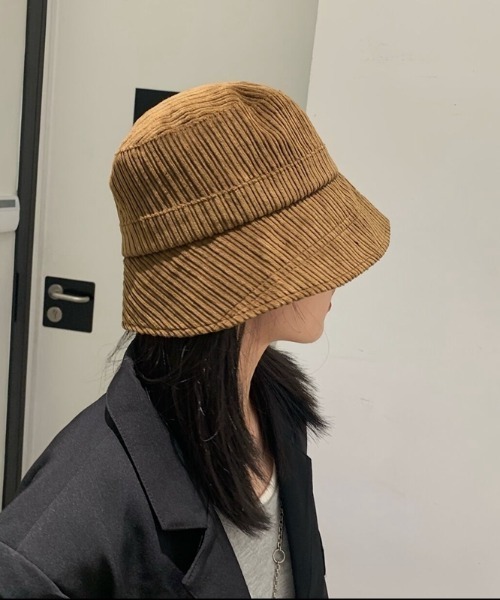 MANGROVE（マングローブ）の「コーデュロイバケットハット（キャップ・レディース・ブラウン/アイボリー/ブラック・FREE）」の8枚目の写真