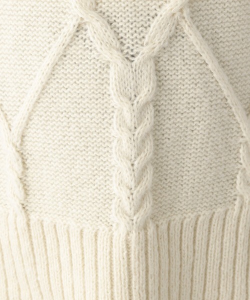 LEPSIM(レプシィム)の「マタニティ/5ゲージケーブルBIGプルオーバー 237008(マタニティウェア/グッズ・レディース・グレー/グリーン/アイボリー/ブルー・FREE)」の8枚目の写真