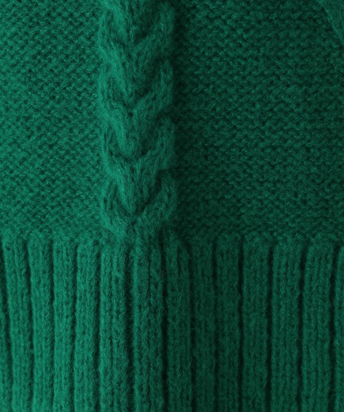 LEPSIM(レプシィム)の「マタニティ/5ゲージケーブルBIGプルオーバー 237008(マタニティウェア/グッズ・レディース・グレー/グリーン/アイボリー/ブルー・FREE)」の14枚目の写真