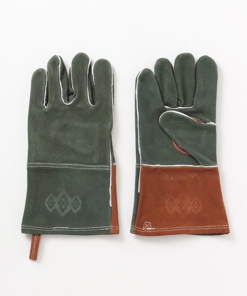 チャイハネ(チャイハネ)の「【チャイハネ】牛革スエードグローブ(手袋・メンズ・ブラウン/インディゴブルー/グリーン/キャメル/ブラック・FREE)」の4枚目の写真