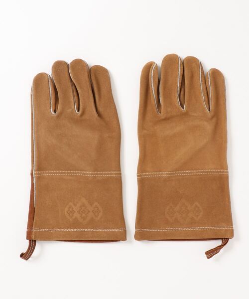 チャイハネ(チャイハネ)の「【チャイハネ】牛革スエードグローブ(手袋・メンズ・ブラウン/インディゴブルー/グリーン/キャメル/ブラック・FREE)」の14枚目の写真