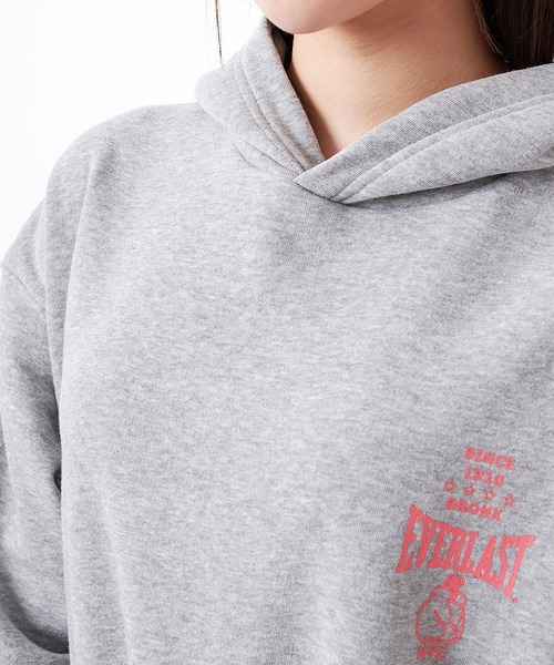 EVERLAST(CROSSPLUS ONLINE)(エバーラスト)の「後ろロゴプリント ビックパーカースウェットワンピース(ワンピース・レディース・ベージュ/ネイビー/杢グレー・LL/M/L)」の10枚目の写真