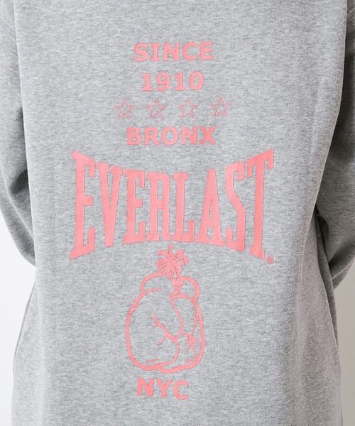 EVERLAST(CROSSPLUS ONLINE)(エバーラスト)の「後ろロゴプリント ビックパーカースウェットワンピース(ワンピース・レディース・ベージュ/ネイビー/杢グレー・LL/M/L)」の12枚目の写真