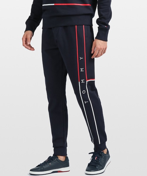TOMMY HILFIGER(トミーヒルフィガー)の「Clean DNA flag moment Capsule スウェットパンツ(スウェットパンツ・メンズ・ネイビー/グレー/ホワイト・LARGE/MEDIUM/SMALL/X-LARGE)」の3枚目の写真