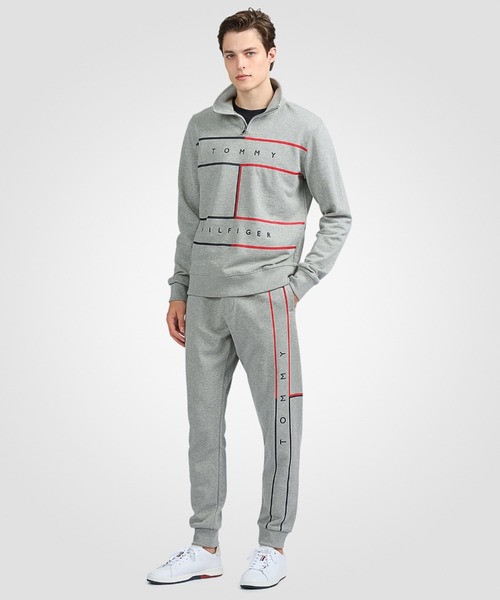 TOMMY HILFIGER(トミーヒルフィガー)の「Clean DNA flag moment Capsule スウェットパンツ(スウェットパンツ・メンズ・ネイビー/グレー/ホワイト・LARGE/MEDIUM/SMALL/X-LARGE)」の13枚目の写真