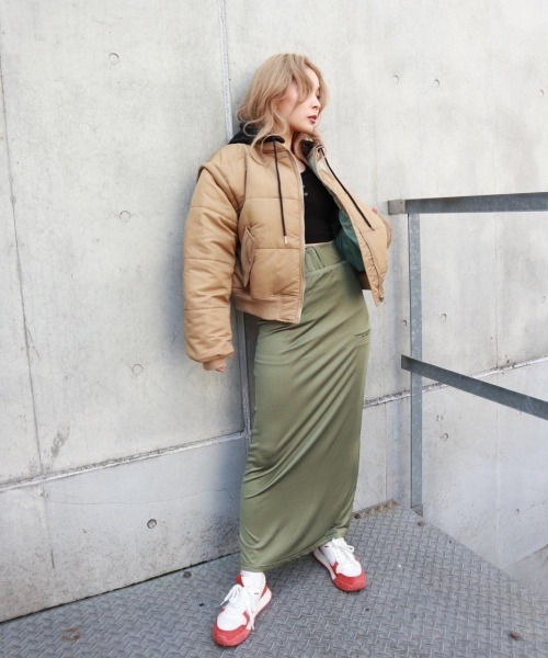 FIG&VIPER（フィグアンドバイパー）の「マルチWAY MID MA-1（MA-1・レディース・ブラック/ベージュ/パープル・FREE）」の11枚目の写真