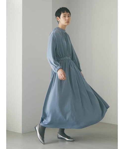 armonia（アルモニーア）の「armonia・ウエストマークワンピース＊（ワンピース・レディース・ブルー/グレー・FREE）」の5枚目の写真