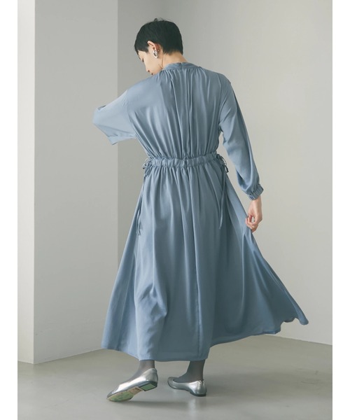 armonia（アルモニーア）の「armonia・ウエストマークワンピース＊（ワンピース・レディース・ブルー/グレー・FREE）」の4枚目の写真