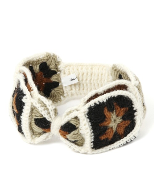 niko and...(ニコアンド)の「オリジナルクロシェニットターバン(その他ヘアアクセサリー・レディース・ブラック/パープル/ブラウン・FREE)」の5枚目の写真