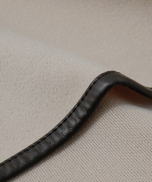 etoll.（エトル）の「パイピング ノーカラー ロングコート（ノーカラーコート・レディース・アイボリー/グレー/モカ/ブラック・M）」の15枚目の写真