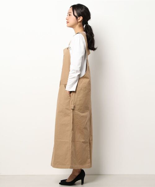 GREEN BOWL(グリーンボウル)の「G.B. Duck Overskirt(スカート・レディース・ベージュ/チャコール・FREE)」の3枚目の写真