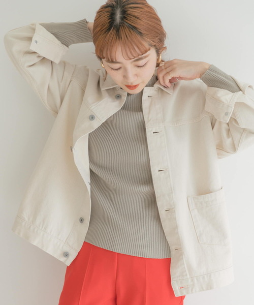 ITEMS URBANRESEARCH(アイテムズ アーバンリサーチ)の「ホソリブハイネックニット(ニット/セーター・レディース・ブラック/グリーン/アイボリー/ライトブラウン・FREE)」の18枚目の写真