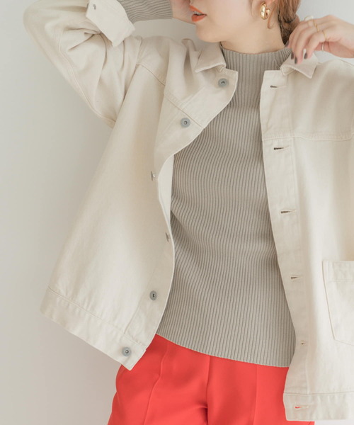 ITEMS URBANRESEARCH(アイテムズ アーバンリサーチ)の「ホソリブハイネックニット(ニット/セーター・レディース・ブラック/グリーン/アイボリー/ライトブラウン・FREE)」の20枚目の写真