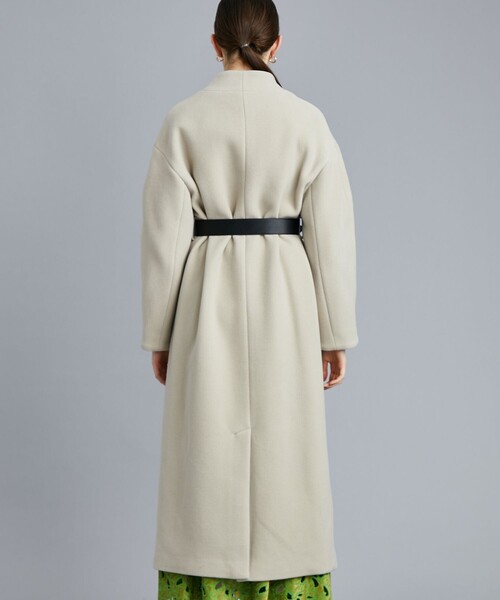 STUDIOUS（ステュディオス）の「UND プランプスリーブベルテッドコート 02120750200（ノーカラーコート・レディース・ブラック・S/M）」の7枚目の写真