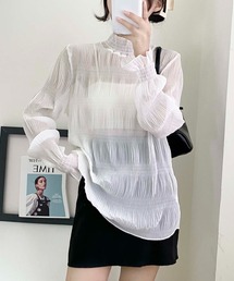 シャーリングシアートップス