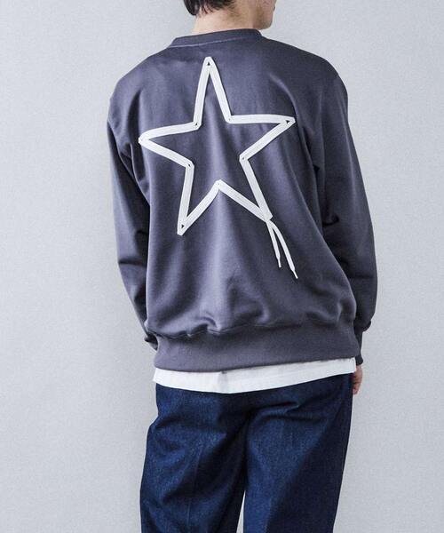 CONVERSE TOKYO(コンバーストウキョウ)の「スピンドルスウェット(スウェット・レディース・ブラック/グリーン/チャコールグレー/パープル・SMALL/MEDIUM)」の3枚目の写真