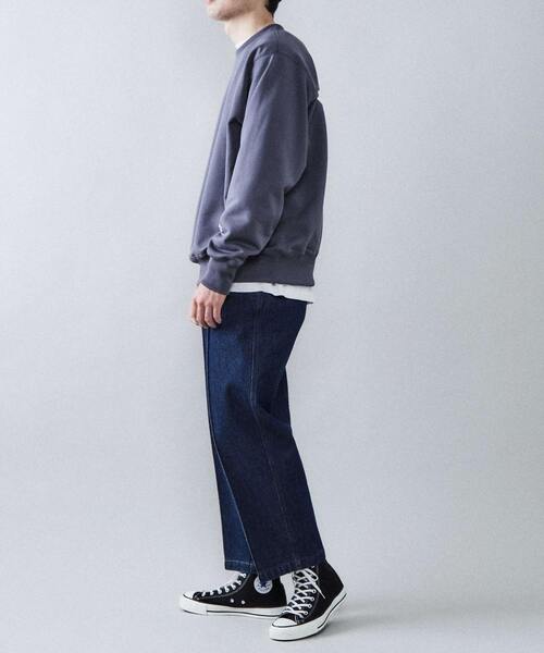 CONVERSE TOKYO(コンバーストウキョウ)の「スピンドルスウェット(スウェット・レディース・ブラック/グリーン/チャコールグレー/パープル・SMALL/MEDIUM)」の5枚目の写真
