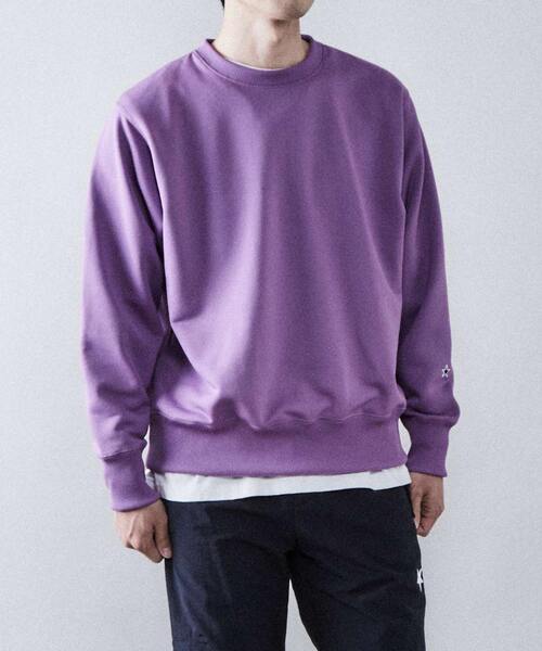CONVERSE TOKYO(コンバーストウキョウ)の「スピンドルスウェット(スウェット・レディース・ブラック/グリーン/チャコールグレー/パープル・SMALL/MEDIUM)」の6枚目の写真