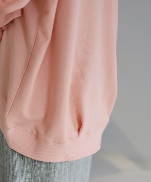 Bab（バブ）の「カレッジロゴビックシルエットスウェット（スウェット・レディース・ネイビー/ピンク/杢グレー・M）」の11枚目の写真