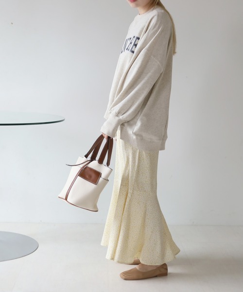 Bab（バブ）の「カレッジロゴビックシルエットスウェット（スウェット・レディース・ネイビー/ピンク/杢グレー・M）」の18枚目の写真