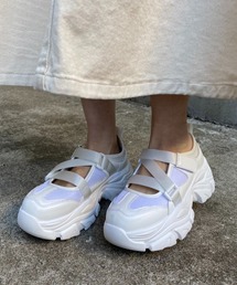 one after another NICE CLAUP | ベルト厚底スニーカー(スニーカー)