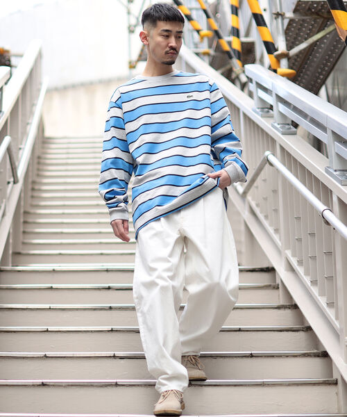 BEAMS(ビームス)の「LACOSTE × BEAMS / 別注 Border Long Sleeve T-shirt(Tシャツ/カットソー・メンズ・ホワイト/ライトブルー/ネイビー・1/2/4/3/5)」の7枚目の写真