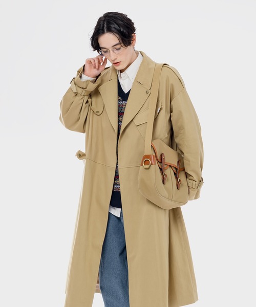 MUHET（ミュエータ）の「【ベルト付き】モーターサイクルトレンチコート（トレンチコート・レディース・ブラック/ベージュ・SMALL/MEDIUM/X-LARGE）」の11枚目の写真