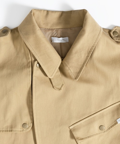 MUHET（ミュエータ）の「【ベルト付き】モーターサイクルトレンチコート（トレンチコート・レディース・ブラック/ベージュ・SMALL/MEDIUM/X-LARGE）」の16枚目の写真