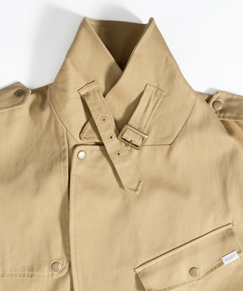 MUHET（ミュエータ）の「【ベルト付き】モーターサイクルトレンチコート（トレンチコート・レディース・ブラック/ベージュ・SMALL/MEDIUM/X-LARGE）」の7枚目の写真