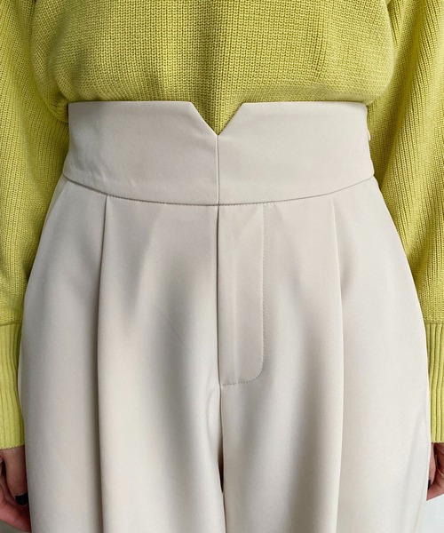 CAPRICIEUX LE'MAGE（カプリシューレマージュ）の「Vカットベルトパンツ（その他パンツ・レディース・ホワイト系その他/ブラック/モカ・36/38）」の18枚目の写真