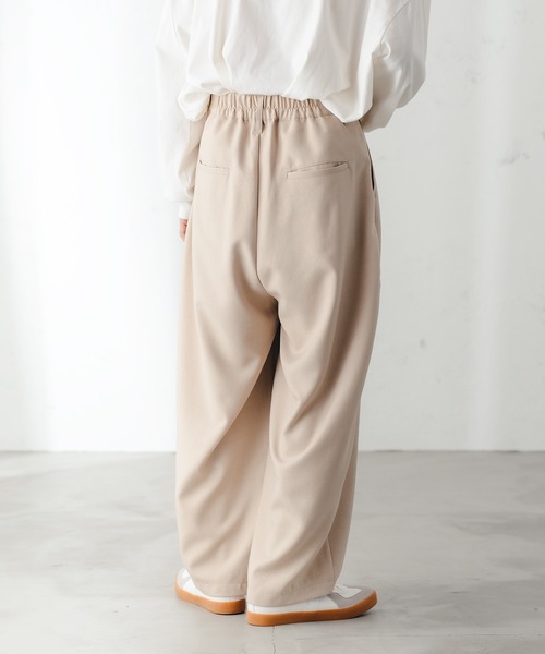 epnok（エプノック）の「メランジツイルバギーワイドパンツ