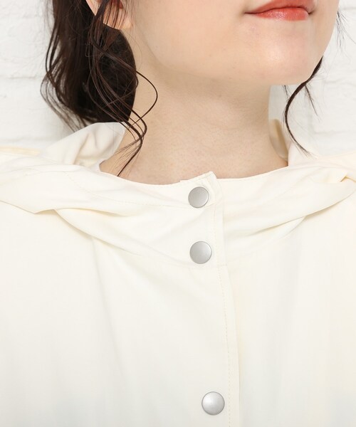 Cutie Blonde（キューティーブロンド）の「◆【S-LL】BIGフードマンパ（ブルゾン・レディース・アイボリー/ライトグリーン/ベージュ・01/02/03/04）」の7枚目の写真