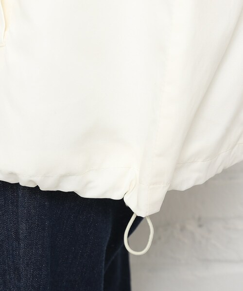 Cutie Blonde（キューティーブロンド）の「◆【S-LL】BIGフードマンパ（ブルゾン・レディース・アイボリー/ライトグリーン/ベージュ・01/02/03/04）」の14枚目の写真