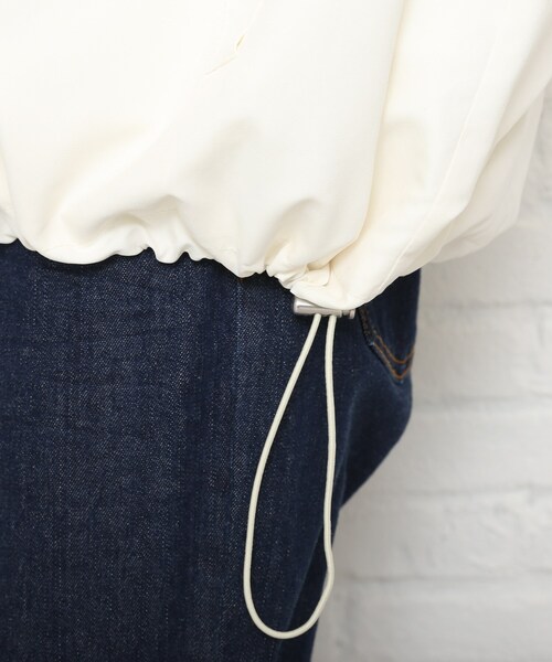 Cutie Blonde（キューティーブロンド）の「◆【S-LL】BIGフードマンパ（ブルゾン・レディース・アイボリー/ライトグリーン/ベージュ・01/02/03/04）」の15枚目の写真