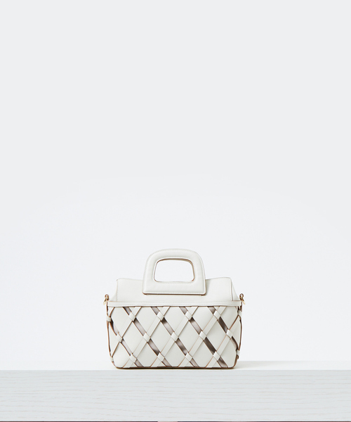 LOWELL things(ロウェル シングス)の「Kouti/レザーメッシュバスケット2WAY BAG(ハンドバッグ・レディース・アイボリー/イエロー・フリー)」の10枚目の写真