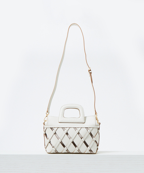 LOWELL things(ロウェル シングス)の「Kouti/レザーメッシュバスケット2WAY BAG(ハンドバッグ・レディース・アイボリー/イエロー・フリー)」の14枚目の写真