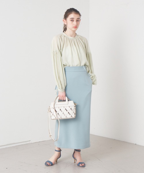 LOWELL things(ロウェル シングス)の「Kouti/レザーメッシュバスケット2WAY BAG(ハンドバッグ・レディース・アイボリー/イエロー・フリー)」の21枚目の写真