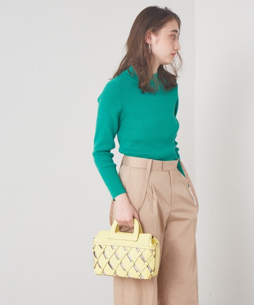 LOWELL things(ロウェル シングス)の「Kouti/レザーメッシュバスケット2WAY BAG(ハンドバッグ・レディース・アイボリー/イエロー・フリー)」の20枚目の写真