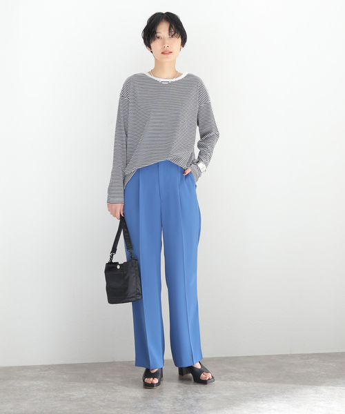 journal standard L'essage(ジャーナルスタンダードレサージュ)の「110/2ボーダープルオーバー(Tシャツ/カットソー・レディース・ブラック系その他/ブラック・FREE)」の3枚目の写真