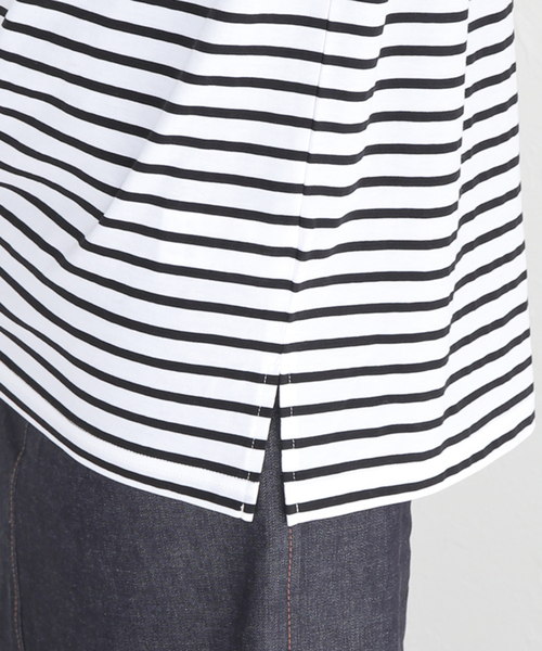 journal standard L'essage(ジャーナルスタンダードレサージュ)の「110/2ボーダープルオーバー(Tシャツ/カットソー・レディース・ブラック系その他/ブラック・FREE)」の19枚目の写真