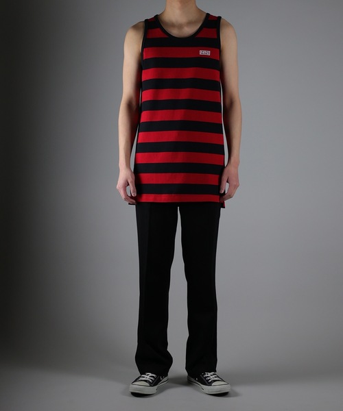 NUMBER (N)INE(ナンバーナイン)の「WIDE STRIPED LONG TANK TOP(タンクトップ・メンズ・ブラック×ホワイト/ブラック×レッド/ネイビー×ホワイト・2/4/3)」の17枚目の写真