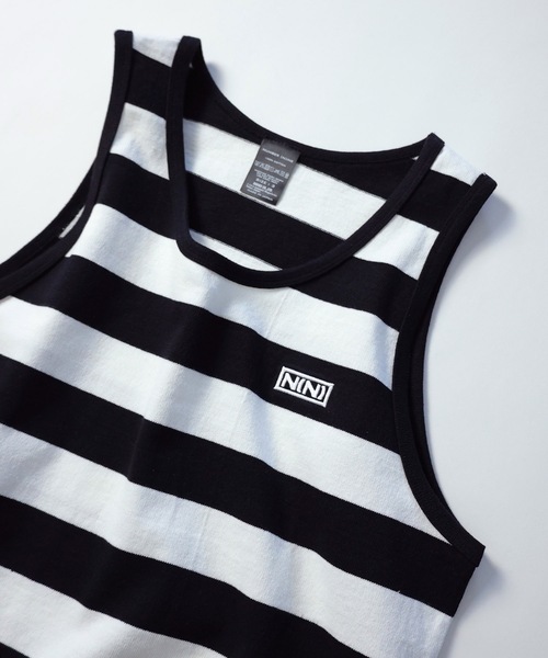 NUMBER (N)INE(ナンバーナイン)の「WIDE STRIPED LONG TANK TOP(タンクトップ・メンズ・ブラック×ホワイト/ブラック×レッド/ネイビー×ホワイト・2/4/3)」の4枚目の写真