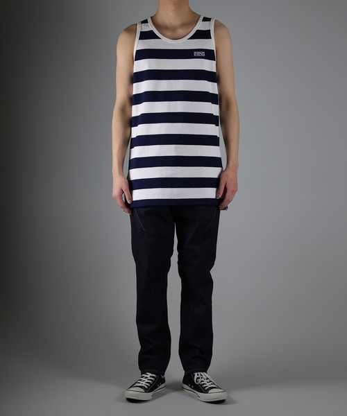 NUMBER (N)INE(ナンバーナイン)の「WIDE STRIPED LONG TANK TOP(タンクトップ・メンズ・ブラック×ホワイト/ブラック×レッド/ネイビー×ホワイト・2/4/3)」の19枚目の写真