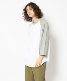 WALLA WALLA SPORT | WALLA WALLA SPORT/ワラワラスポーツ　3/4 BASEBALL TEE 2TONE　3/4ベースボールT2トーン(Tシャツ/カットソー)