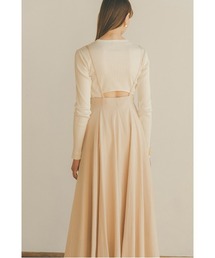 CLANE | BACK OPEN RIB TOPS(Tシャツ/カットソー)