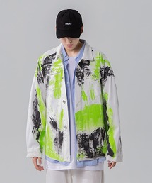 INTERPLAY | 【INTERPLAY】蛍光ペイントジャケット(デニムジャケット)