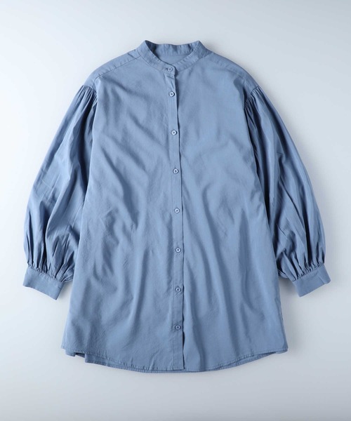 HONEYSUCKLE ROSE（ハニーサックルローズ）の「【HONEYSUCKLE ROSE】袖ボリュームチュニック（シャツ/ブラウス・レディース・ブルー/ブラック/オフホワイト・L/M）」の19枚目の写真