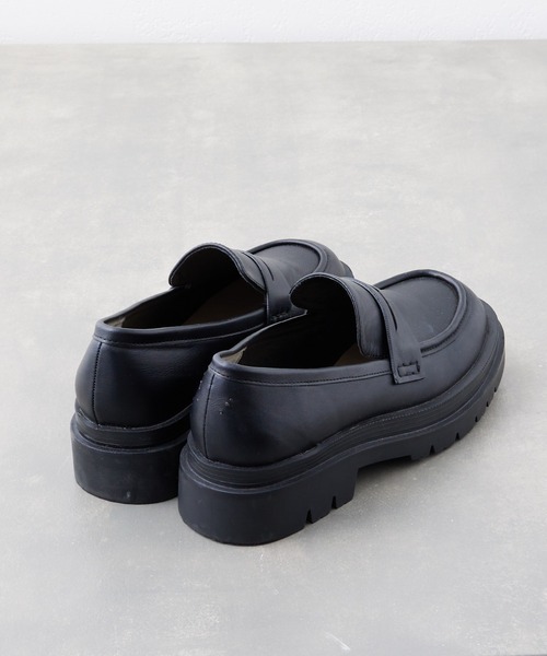 DISCOAT（ディスコート）の「厚底コインローファー（ローファー・レディース・ブラック・MEDIUM/LARGE）」の5枚目の写真
