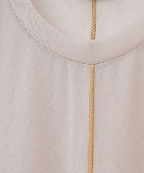 CLANE（クラネ）の「【CLANE/クラネ】LINE SHEER S/S TOPS ラインシアーショートスリーブトップス 12105-1112（Tシャツ/カットソー・レディース・ベージュ/ピンク/グリーン・FREE）」の18枚目の写真