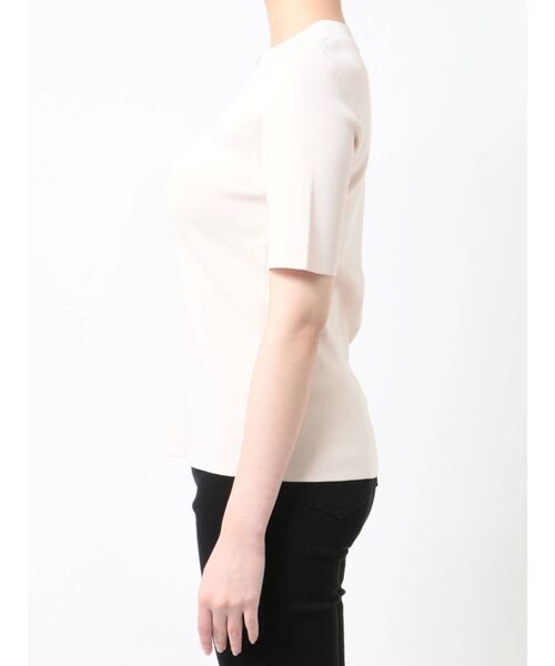 LAGUNAMOON(ラグナムーン)の「ミニマルハーフスリーブニットプルオーバー(ニット/セーター・レディース・アイボリー/ブラック/ラベンダー・FREE)」の14枚目の写真